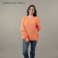 American Eagle Oversized Waffle Crewneck Sweater เสื้อ สเวตเตอร์ ผู้หญิง โอเวอร์ไซส์ คอกลม (EWSH 034