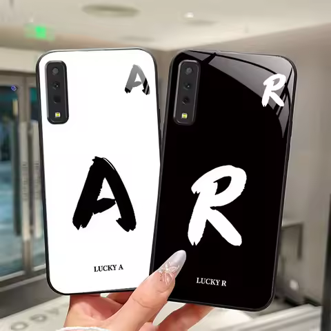 Phone Case For Samsung Galaxy A7 2018 Covers SM-A750F Lucky Letters Case For Samsung A9 A 7 2018 Tem