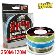 Sufix 832 Braided 8X braid Fishing Line 120M/250M Super Strong Multifilament 8 Braided Fishing Line 