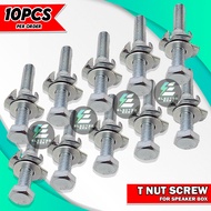 10PCS T NUT SCREW BOLT STAINLESS FOR SPEAKER BOX BAFFLE BOX SOUND SYSTEM FLIGHT CASE TOUR CASE TNUTS