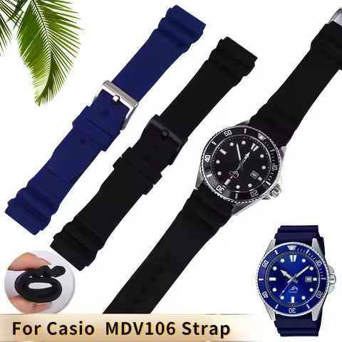 For CASIO swordfish MDV106-1A MDV-107 MTP-VD01 MDV-106D efr-303l strap men's wristband bracelet 22mm