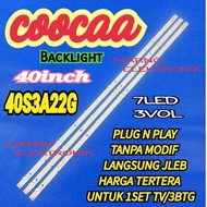 BL BACKLIGHT LED TV COOCAA 40S3A22G COCA 40S3A22 7K 3V