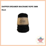 Black Dapper Dreamer Macrame Rope 5MM