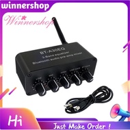 Bluetooth 5.4 Amplifier Mixer Audio Receiver 3-Band Equalizer 20HZ-20KHZ High-Mid-Low Frequency Adju