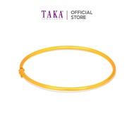 TAKA Jewellery 916 Gold Oval Bangle