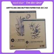 [Weststar TAS] ARTYS Butter Paper Pad Butter Paper  A4 | A3 | A2 - 25s 38g