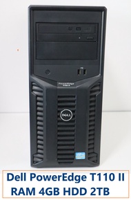 Dell PowerEdge T110 II Intel Xeon E3-1220 V2 -3.10GHz -RAM 4GB -HDD Sas 2TB -DVD-RW