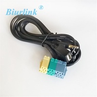 Biurlink Car Radio MINI ISO 20Pin Port AUX/USB Input Connector AUX USB Audio Cable Adapter for Hyundai KIA