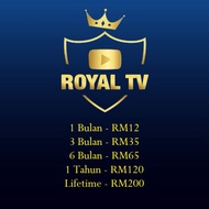 [FAST] Royal Tv RoyalTv Malaysia / 1 BULAN/ 3 BULAN / 6 BULAN Support Royal tv ANDROID, royaltv SMAR