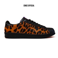 EMOE - STARCUTES LEOPARDS Trendy Men's Sneakers Wanita White Unisex Casual Shoes RubberELEGAN Shoes