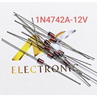 (Combo of 20) zener Diode 12V 1W 1N4742A (combo)