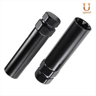 7 Spline Lug Nut Key 6 Spline Lug Nut Socket Removal Tool, 2 PCS Dual Hex Drive Aftermarket Wheel Lo