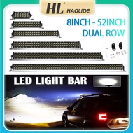HL 6D Super bright dual-row spotlight Beam led car light bar for 12v 24v car, off-road vehicle, 4x4A