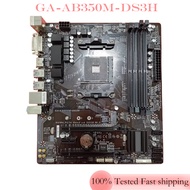 For GA-AB350M-DS3H Motherboard PCI-E3.0 M.2 Socket AM4 DDR4 B350 64GB Micro ATX Mainboard Tested