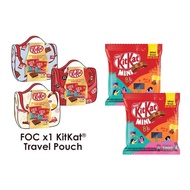 KITKAT 2pcs Mini Size (8pcs x 9g) - Free 1 Travel Bag / Duffle Bag 142g Kitkat