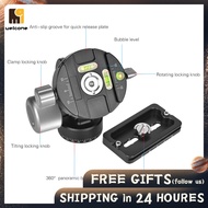 welcomehome VH-10R 2 Way Pan/Tilt Tripod Head 360° Rotating Panoramic Bird Watching Photography with