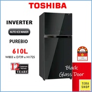 Toshiba AG58 610L Fridge Auto Ice Maker 5 Star INVERTER Refrigerator Peti Sejuk