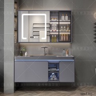 Smart Cabinet Skin Sensation Washbasin Aima 2024 Intelligent Bathroom Integrated Basin Modern 8704e 