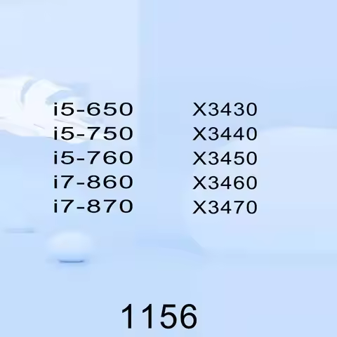 i7-870 X3470 i5-750 X3460 i5-650 X3450 i7-860 X3440 i5-760 X3430