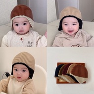 Ins Japan Baby Knitting Hat Baby Hat Keep Ear Warm Winter Newborn Baby Hat Kids Hat 4-36 Months