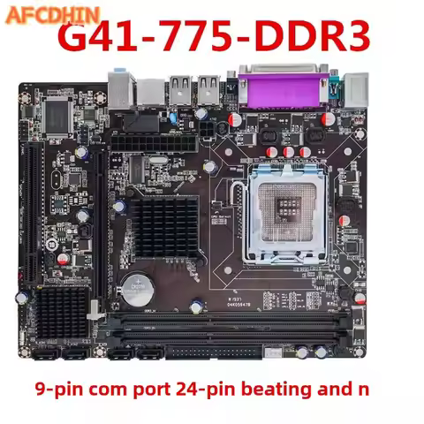AFCD G41G31 LGA775 socket desktop computer motherboard DDR3 interface 9-pin COM2 4-pin print paralle