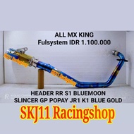 Grosir Knalpot Racing Sj88 Yamaha Mx King Fullset Header Bluemoon