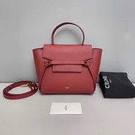 Celine賽琳 新標磚紅色nano鯰魚包