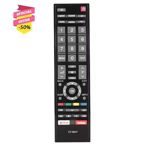 CT-8547 Remote Control For Toshiba LED TV 49L5865 49L5865EV 49L5865EA Remote Control 32L5865 43L5865