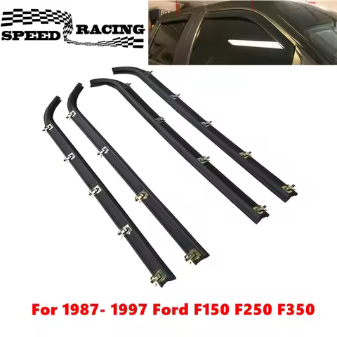 F2TZ1521457A E7TZ1521453A 4PCS Inner & Outer Car Door Window Seal Belt Weatherstrip Kits For 1987-19
