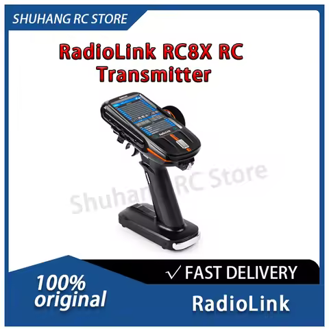 RadioLink RC8X RC Transmitter 4.3 Inches Full Color IPS Touch Screen 8CH 600 Meters Ground Control D