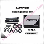 UNITED CHROMOLY FCB8811 BLACK BB USA BMX BIKE CRANK spare parts