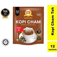 Kluang Coffee Cap Televisyen Kopi Cham Teh (12 individual sachets x 1 pack) Coffee Cham Tea Kluang C