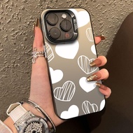 Casing For Honor X6C Fashion Black Line Love Case For Honor X6C X9C Silver IMD Camera Lens Protectio