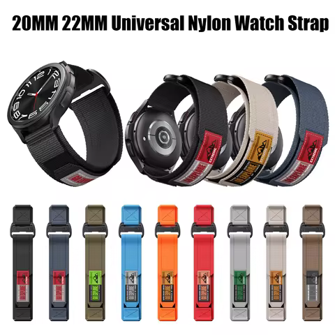 20mm 22mm Nylon Watch Band For Garmin Forerunner 255/Forerunner 265/Forerunner 955/Forerunner 965