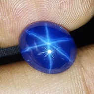 Batu Blue Safir Star Asli Bangkok Kekerasan 9 Mohs