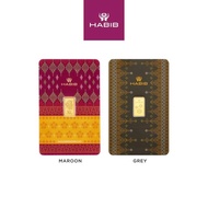 HABIB 0.5g 999.9 Gold Bar (Songket) Manufactured By LBMA Goods Delivery Refiner