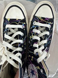 Converse All Star 1970 黑色潑墨帆布鞋 37.5