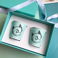 2PCS/SET Ceramic Couple Mug Bone Water Cup Ceramic Mug Wedding Gift Valentine's Day Gift Christmas Gift Coffee Mug