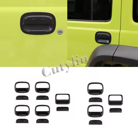 For SUZUKI Jimny Nomade 2025 2026 ABS Black Matte Door Handle Cover Trim Door DecoratioN Sticker Acc