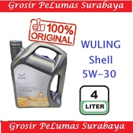 ORIGINAL WULING SHELL Oli Mesin SGMW 5W-30 4L Full Synthetic SN GF-5 Melindungi Mesin Lama SHELL Wul