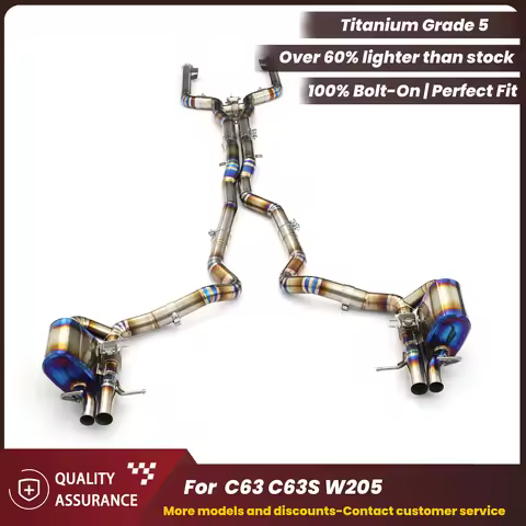 ECCF Titanium Catback Performance Exhaust for Mercedes AMG C63 C63S W205 4.0T
