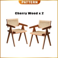 Nordic Solid Wood Rattan Dining Table | Rattan Dining Table Dining Chair