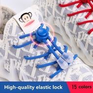 1Pair Elastic laces Sneakers Spring Lock Shoelaces No tie Kids Adult Quick Shoe laces Rubber Bands Round lazy Shoelace Shoes