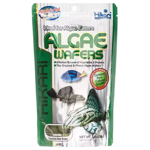 Hikari Algae Wafers Pleco and Algae Eaters Vegetarian Benthic Fish Food