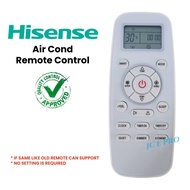 Hisense Air Cond Remote Control For DL11L1-12 / DG11L1-01 / AN10DBG1 / AN13DBG1 / AN10DBG / HAC-12DJ