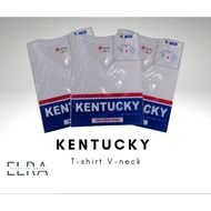 KENTUCKY WHITE VNECK TSHIRT FOR ADULTS