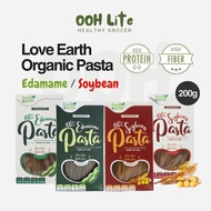 LOVE EARTH Organic Gluten-Free Edamame/Soybean Pasta 200g (Spaghetti/Fettuccine) - High Protein, Hig