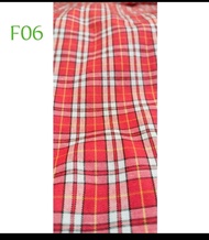 bahan kain kotak kotak meteran untuk seragam kemeja gamis