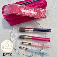 【Tools】Estee Lauder Soft Bristles Makeup Brush 5pc Set - Eye ShadowPowder/Blush/Eye Liner/Foundation/Pouch