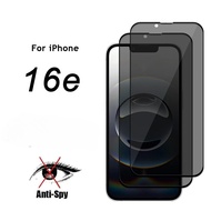 Privacy Screen Glass For iPhone 16e Glass Anti-Spy Protector Screen Flim For iPhone 16e Tempered Gla